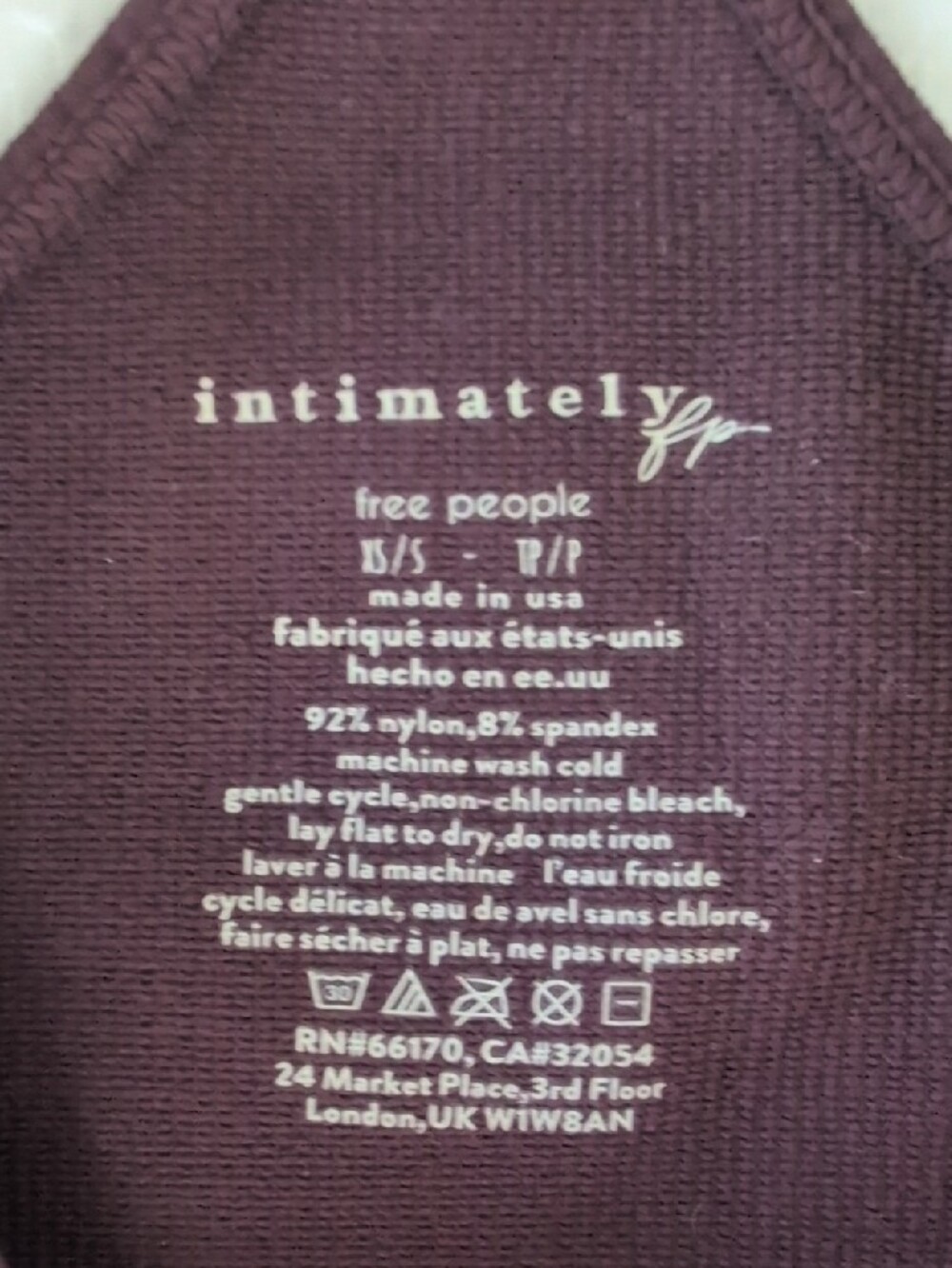 Free People Intimately Burgundy/Purple Mini Dress - Picture 3 of 4